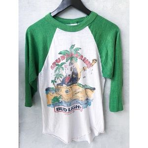 VINTAGE Spuds MacKenzie ‘Spudsmarine’ Baseball Tee